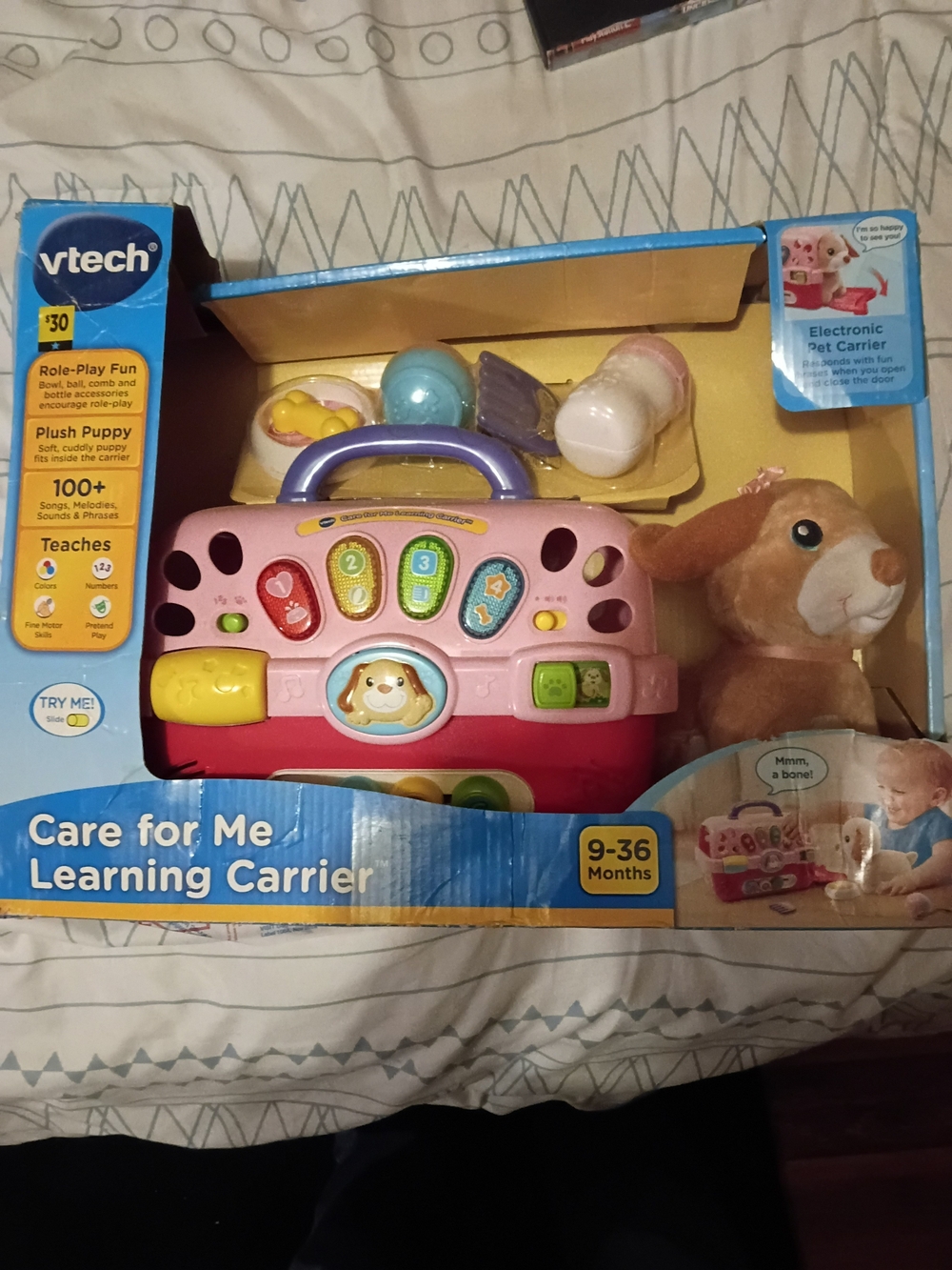*BRAND NEW* Care for Me Learning Carrier - Pink Plush Puppy Playset